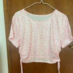 Confetti Crop Sleep Top